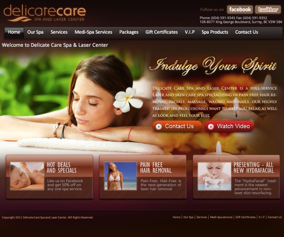 Thiết kế web Đồng Nai-Dịch vụ spa