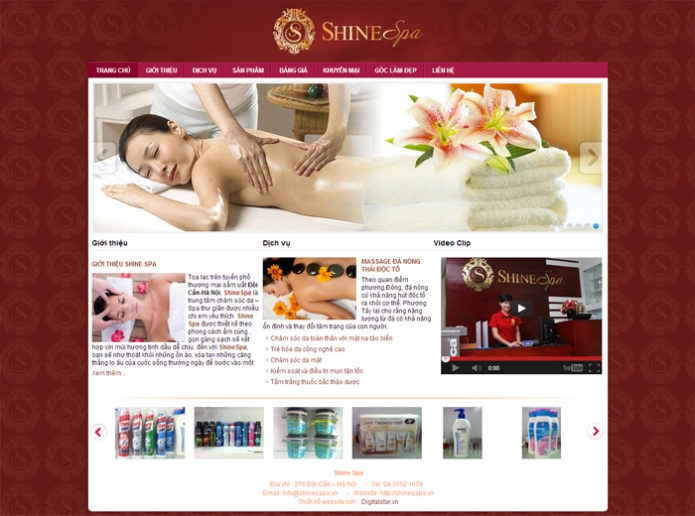 Thiết kế web Đồng Nai-Dịch vụ spa